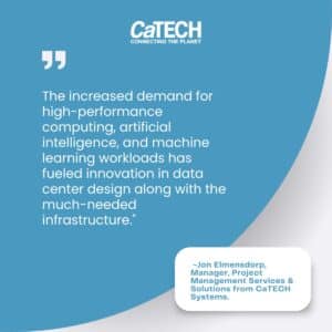 Jon Elmensdorp, Manager, Project Management Services & Solutions from CaTECH Systems on data center demand