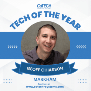 catech systems tech of the year- Geoff Chiasson